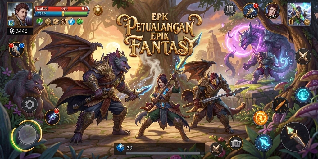 Screenshot gameplay 3446 menampilkan aksi seru dan grafis yang menakjubkan.