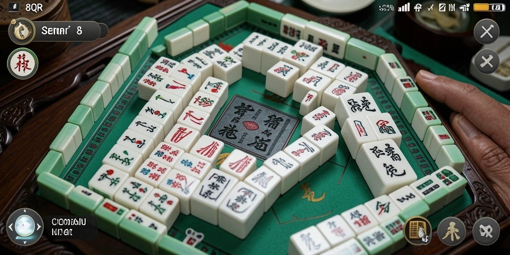Screenshot gameplay menampilkan tantangan seru Mahjong di 8QR.