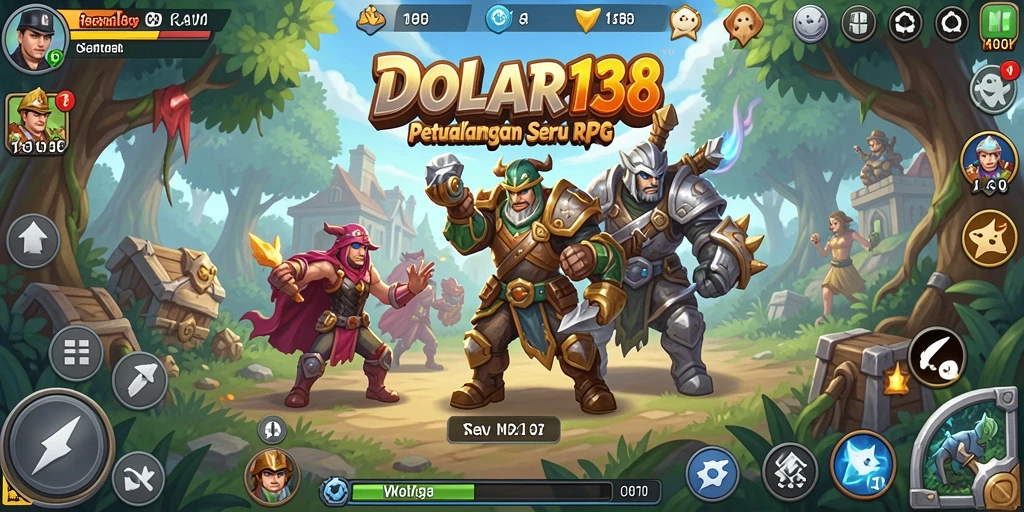 Screenshot DOLAR138 menunjukkan pertarungan epik dalam dunia RPG yang memukau.