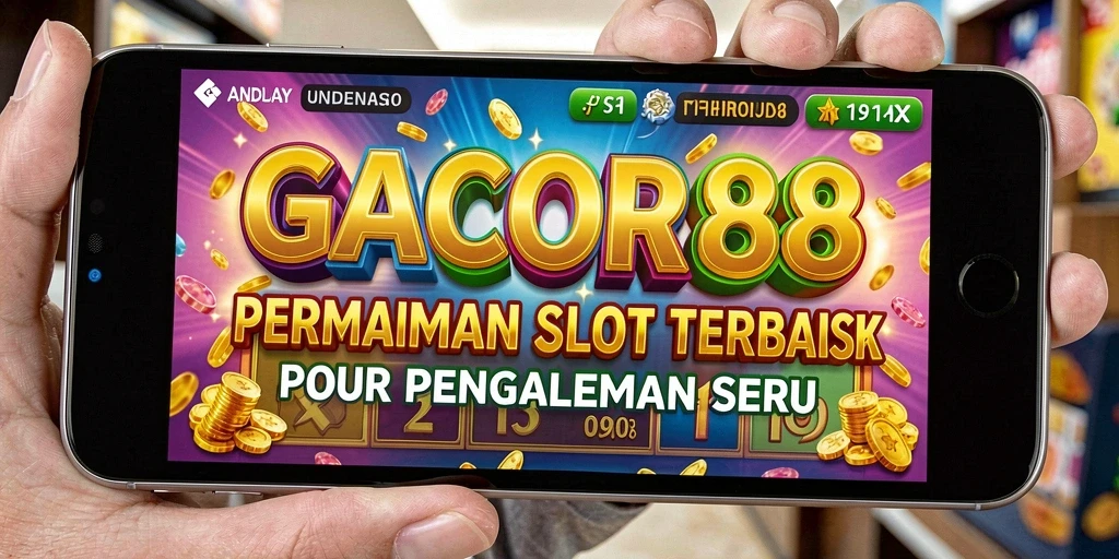 Screenshot utama GACOR88 menampilkan gameplay slot yang menarik dan seru.