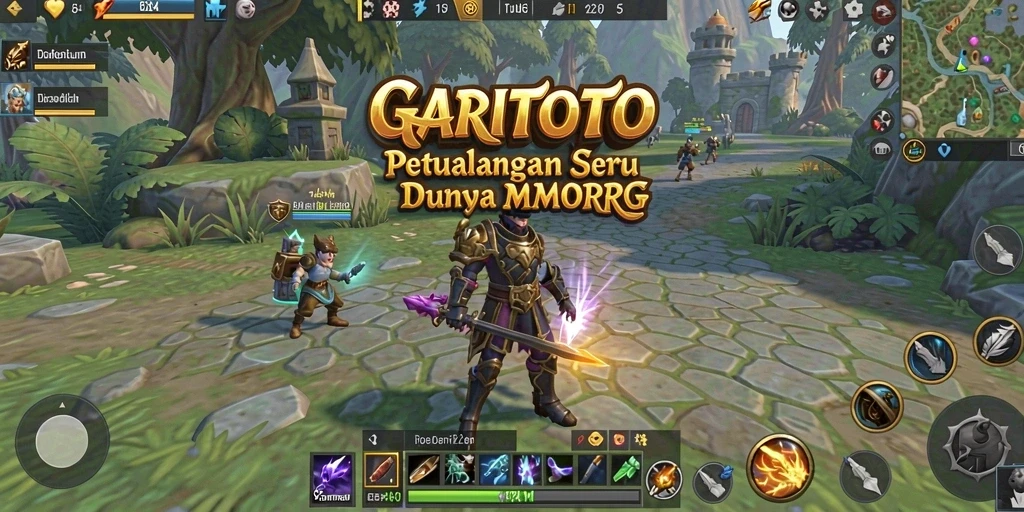 Tangkapan layar GARITOTO menunjukkan aksi pertarungan seru dalam dunia MMORPG.