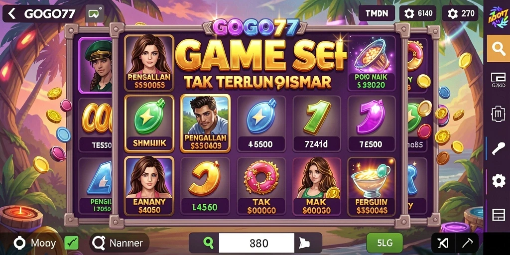 Tampilan permainan Slot di GOGO77 dengan grafik yang menakjubkan.