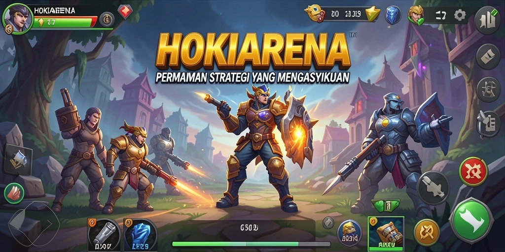 Tampilan gameplay strategi di HOKIARENA yang mendebarkan dan penuh tantangan.