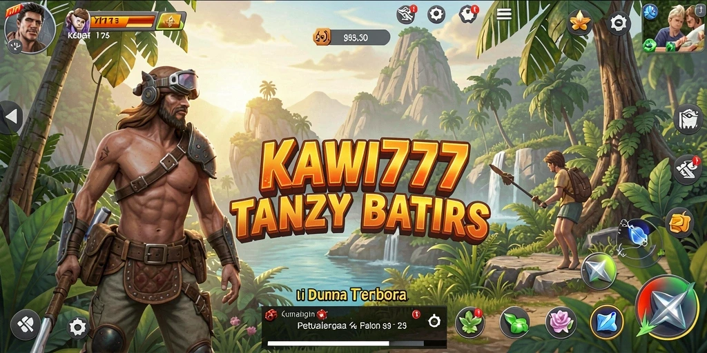 Tangkapan layar gameplay KAWI777 yang menunjukkan eksplorasi dunia terbuka.