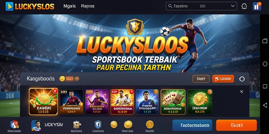 Tampilan menarik dari gameplay taruhan di LUCKYSLOTS.