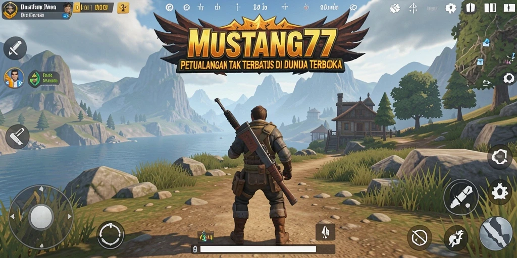 Tampilan gameplay <strong>MUSTANG77</strong> yang menakjubkan dalam dunia terbuka.