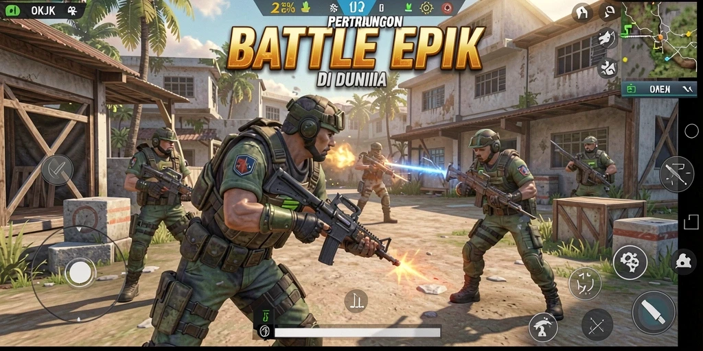 Menampilkan aksi seru dan pengalaman Battle Royale yang mendebarkan.