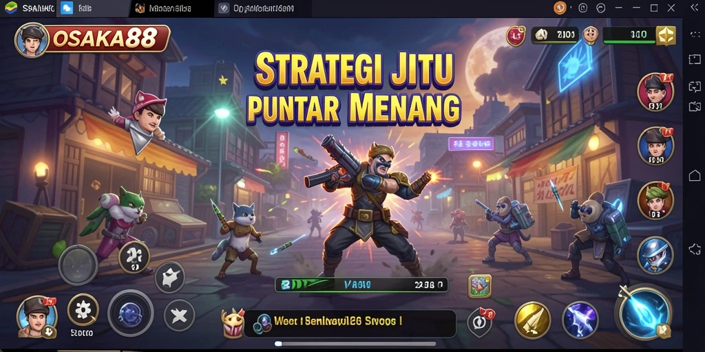 Tangkapan layar OSAKA88 menampilkan pertempuran strategis yang mendebarkan.