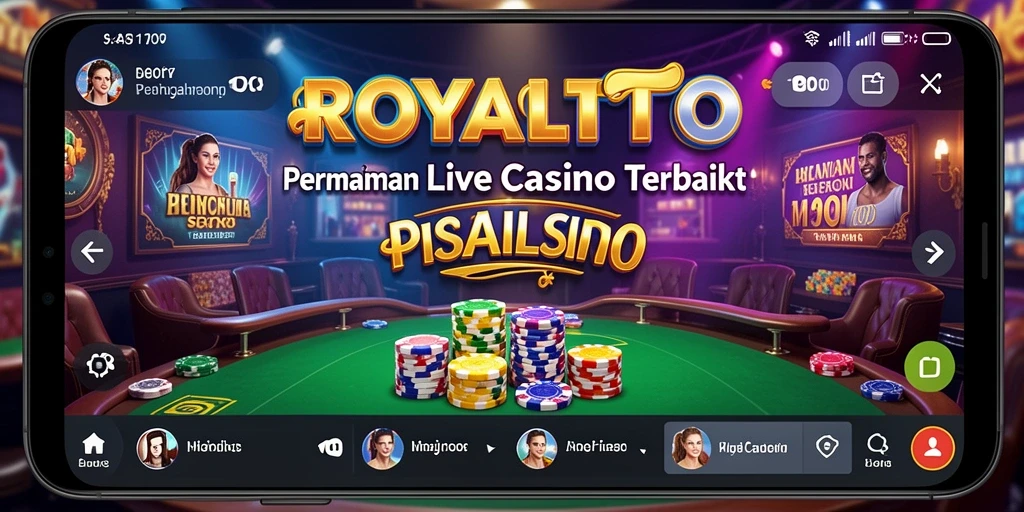 Gameplay seru ROYALTOTO dalam suasana Live Casino yang mendebarkan.