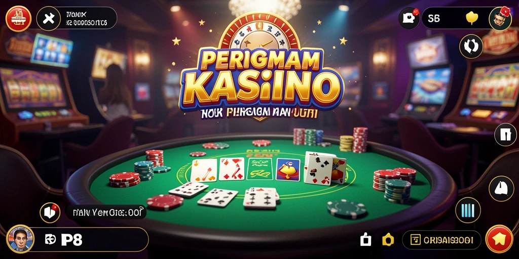 Screenshot utama RP8 menampilkan suasana permainan kasino yang mendebarkan.