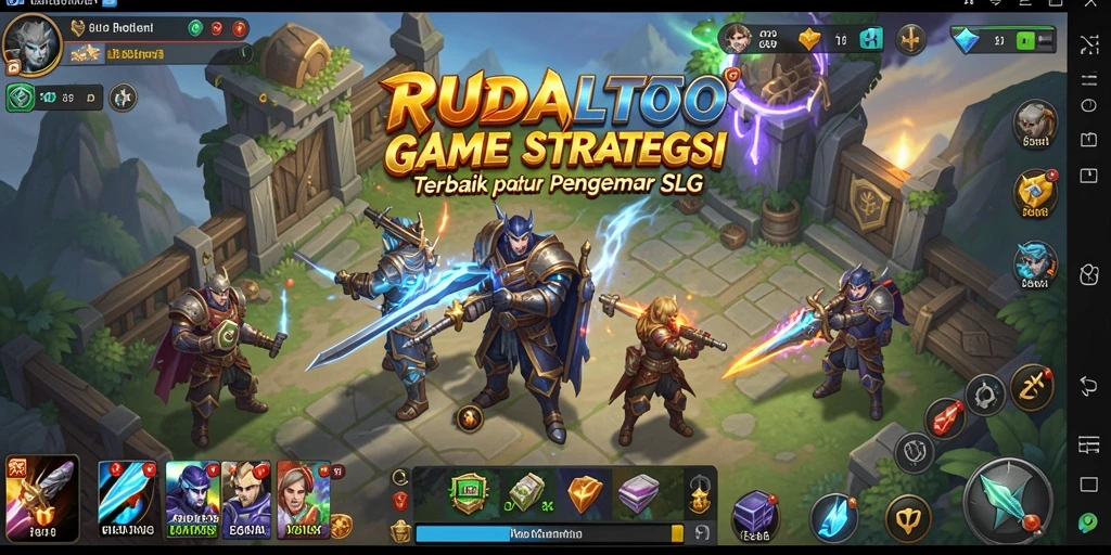 Tampilan gameplay RUDALTOTO yang seru dan strategis.