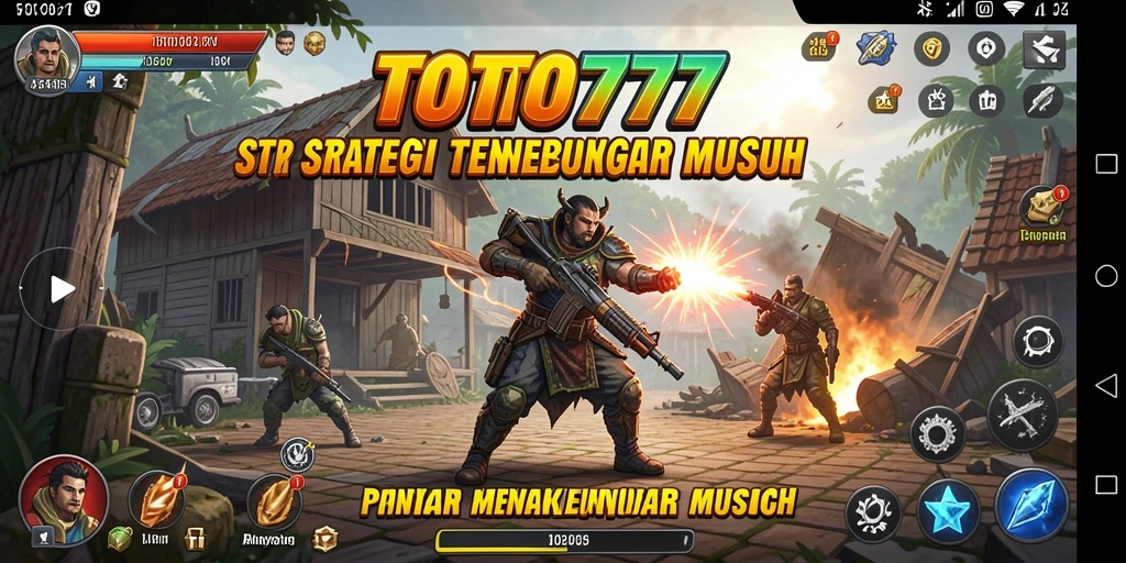 Screenshot gameplay TOTO777 yang menunjukkan pertempuran strategis.