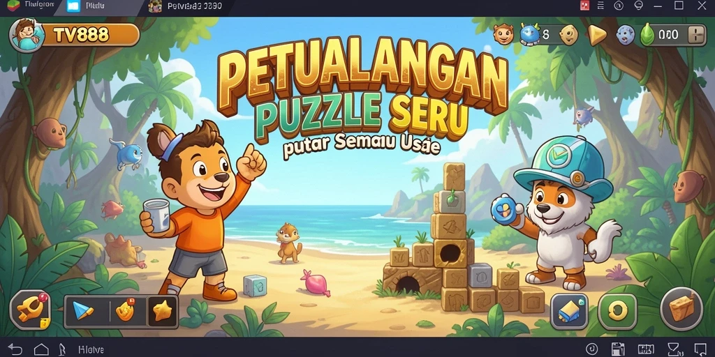 Screenshot gameplay TV888 menampilkan suasana menarik dari tantangan puzzle.