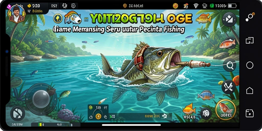 Screenshot utama YOTOGEL menampilkan momen memancing yang seru.